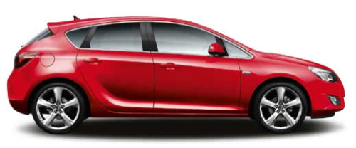 Side view of vehicle