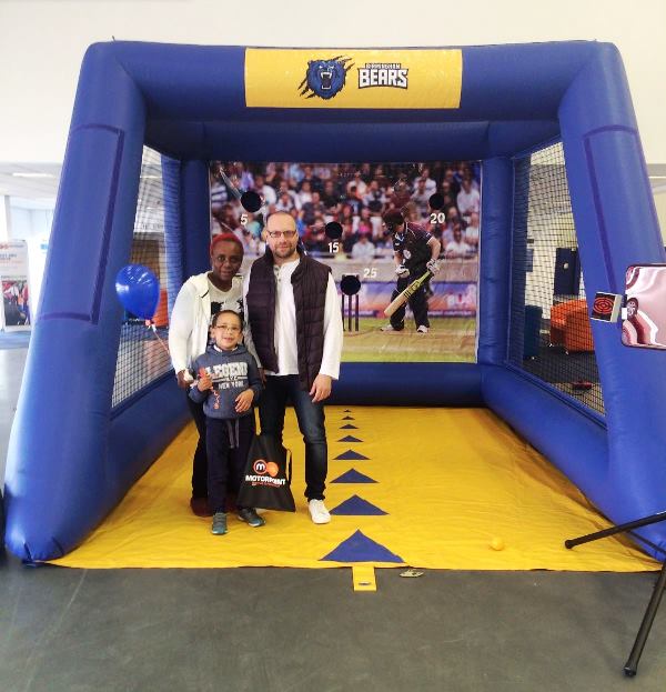 Cricket fans tested their bowling skills at Motorpoint on the Birmingham Bears Bowlathon (2) Cricket fans tested their bowling skills at Motorpoint on the Birmingham Bears Bowlathon (2)