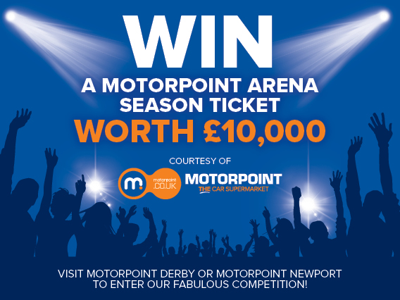 Motorpoint to give away £20,000 worth of tickets to music fans in time for Christmas Motorpoint to give away £20,000 worth of tickets to music fans in time for Christmas