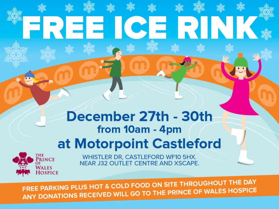 Get your skates on to Motorpoint Castleford for free ice rink! Get your skates on to Motorpoint Castleford for free ice rink!