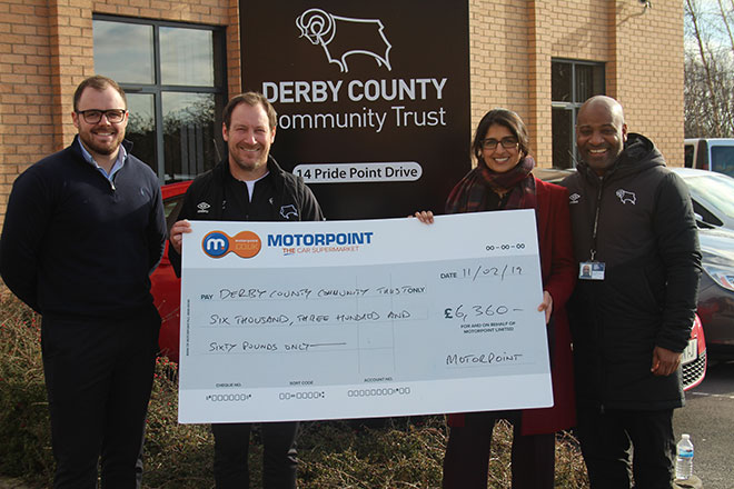 Motorpoint staff sleep out raises over £6k for Derby County Community Trust Motorpoint staff sleep out raises over £6k for Derby County Community Trust