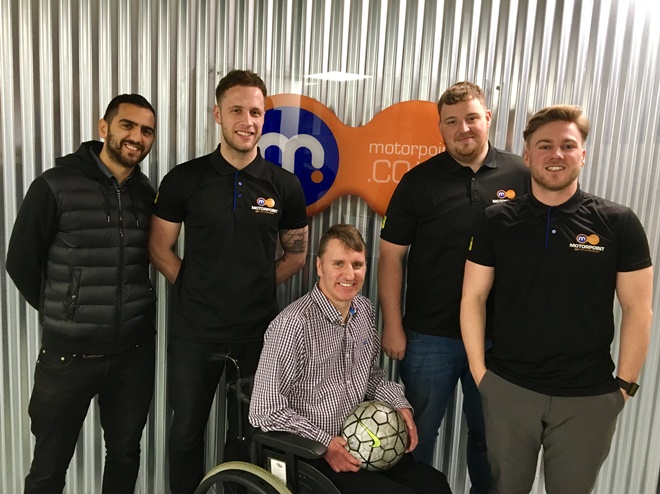 Motorpoint organising charity football match to pay for wheelchair for long-serving colleague