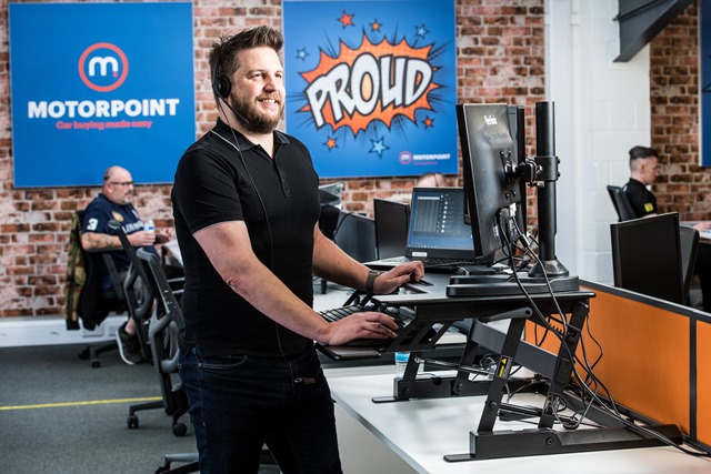 Some of the 49-strong Motorpoint Online Team. From the left Josh Robinson, Lewis Boatman, James Lawrence, Sam Wignall and Dean Pownall (2) Some of the 49-strong Motorpoint Online Team. From the left Josh Robinson, Lewis Boatman, James Lawrence, Sam Wignall and Dean Pownall (2)