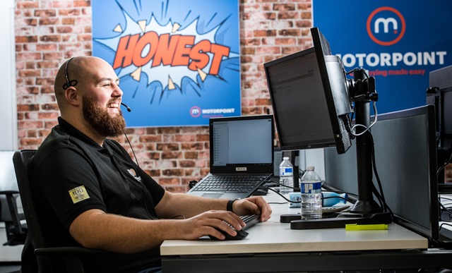 Some of the 49-strong Motorpoint Online Team. From the left Josh Robinson, Lewis Boatman, James Lawrence, Sam Wignall and Dean Pownall (3) Some of the 49-strong Motorpoint Online Team. From the left Josh Robinson, Lewis Boatman, James Lawrence, Sam Wignall and Dean Pownall (3)