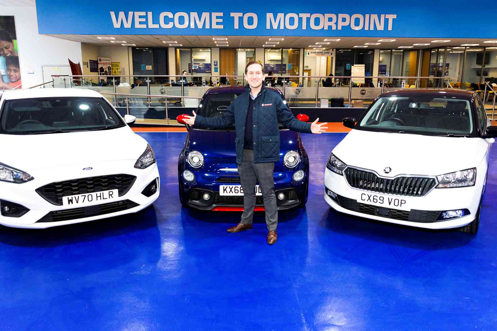 Mark Jones, Sales Manager at Motorpoint in Birmingham celebrates the news that the company has been chosen to deliver the Clean Air Zone Scrappage Scheme in the city from June 2021 onwards 