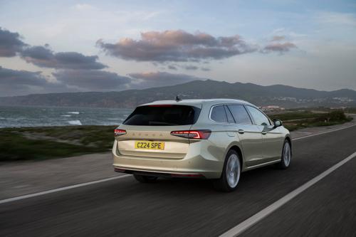 2024 Skoda Superb rear driving shot