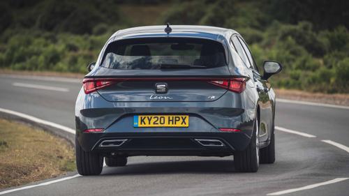 SEAT Leon driving rear view