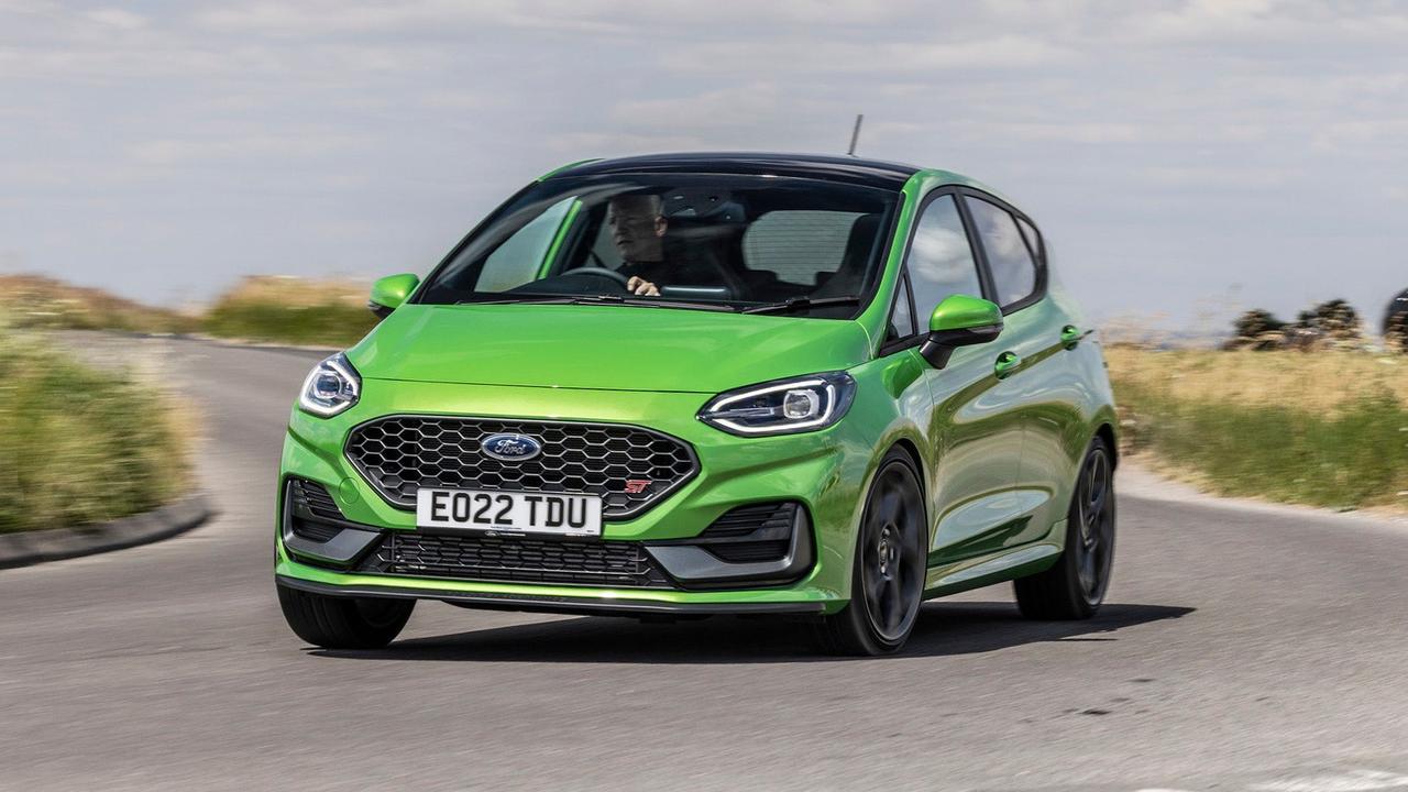 Ford Fiesta ST driving front view