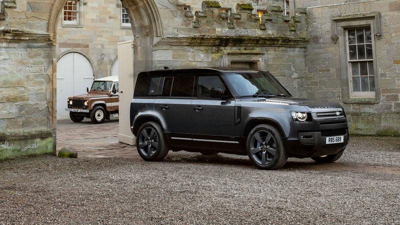 Land Rover Defender 110 V8 and classic Land Rover