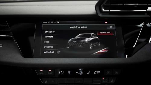 Audi S3 drive modes screen
