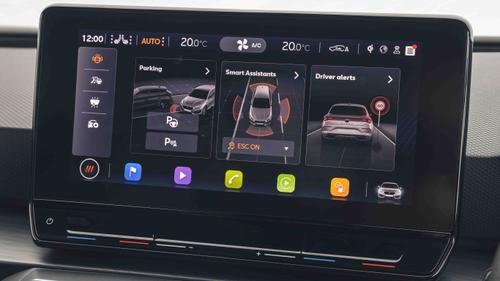 Cupra Leon driver assistance menu