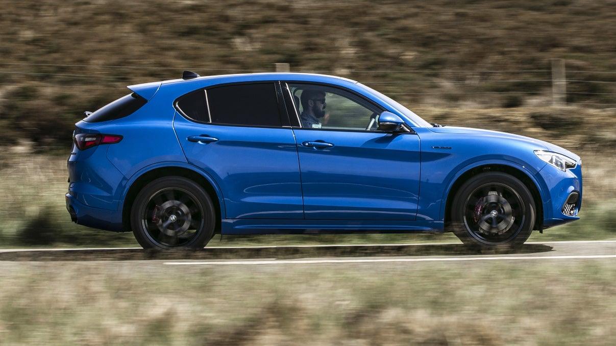 Alfa Romeo Stelvio driving side view