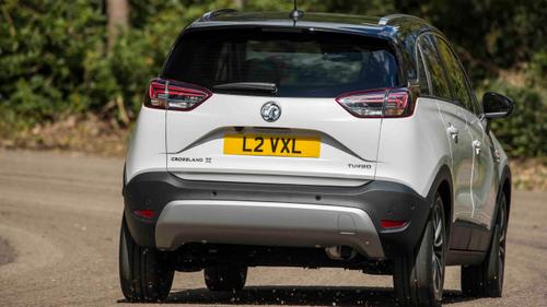 Vauxhall Crossland X driving rear view