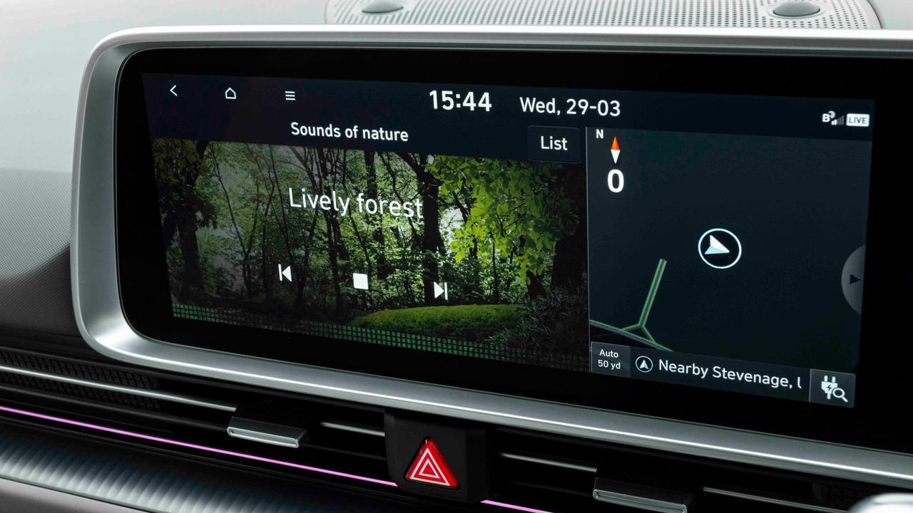 Hyundai Ioniq 6 'lively forest' soundscape screen