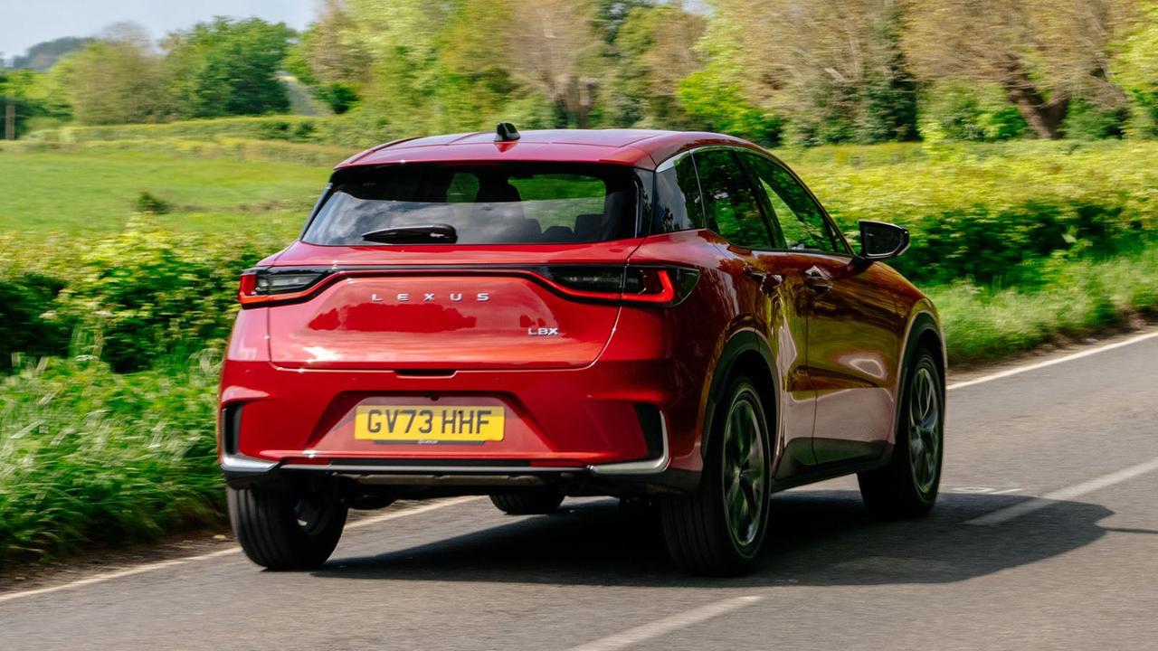 Lexus LBX review rear three quarter