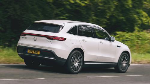 Mercedes EQC review rear three quarter