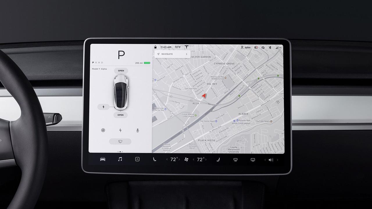 Tesla Model Y review infotainment system