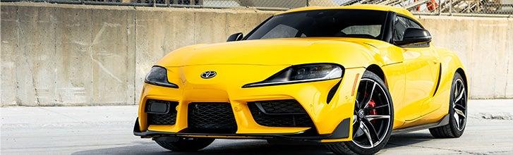 Yellow Toyota GR Supra