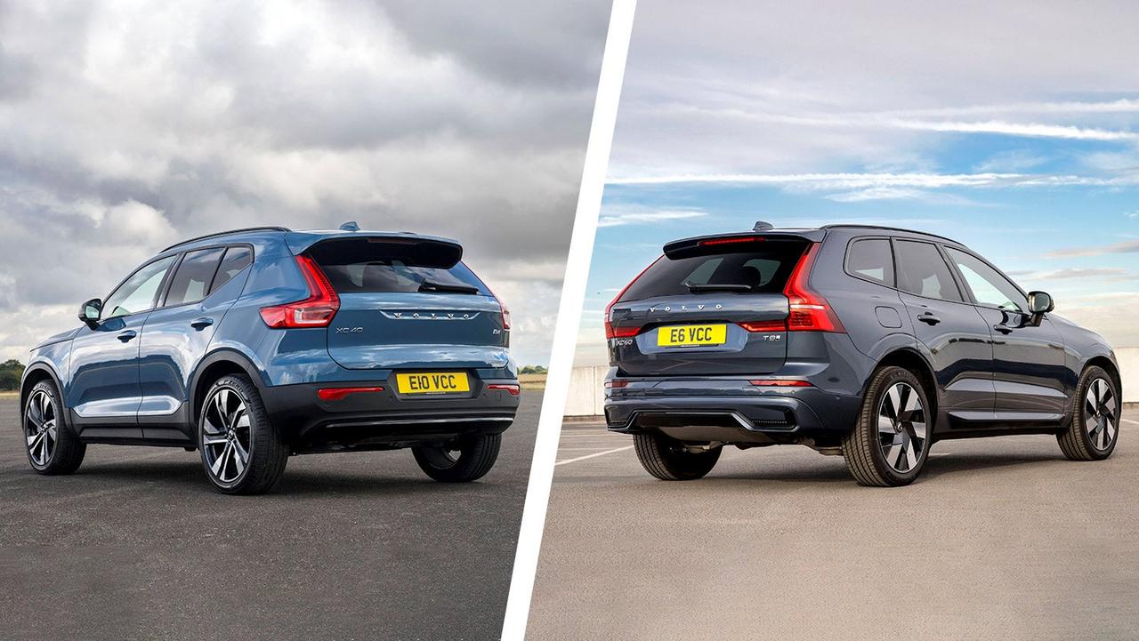 Volvo XC40 vs XC60 – rear three quarter
