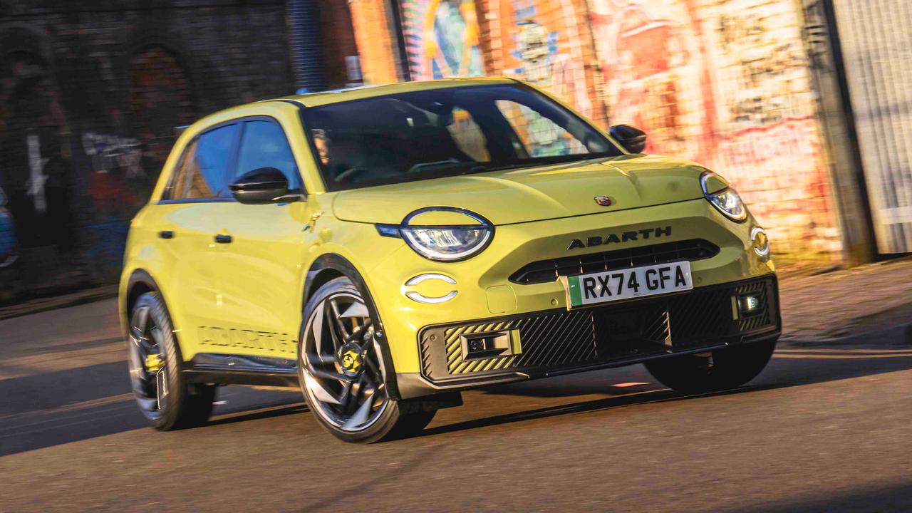 Abarth 600e in Acid Green