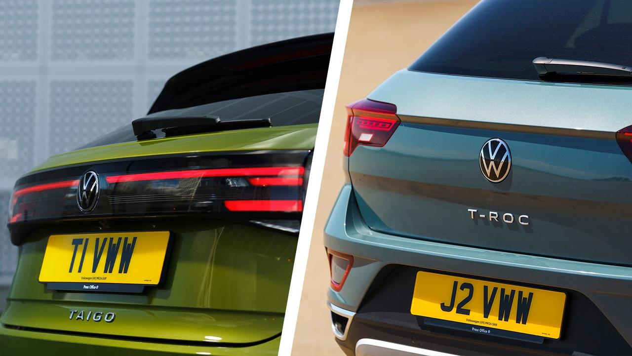 VW Taigo vs T-Roc badges
