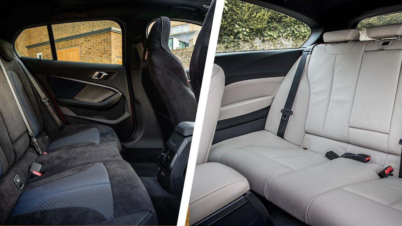 BMW M135i vs M140i rear seats