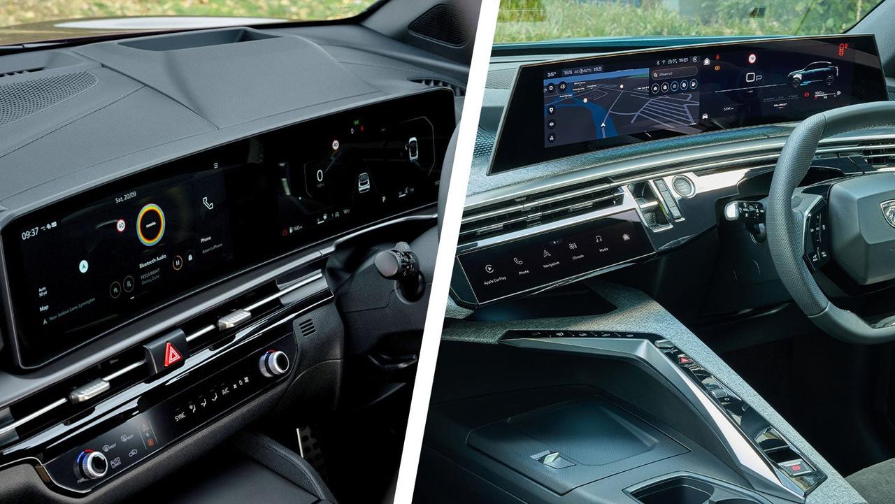Kia Sportage vs Peugeot 3008 screens