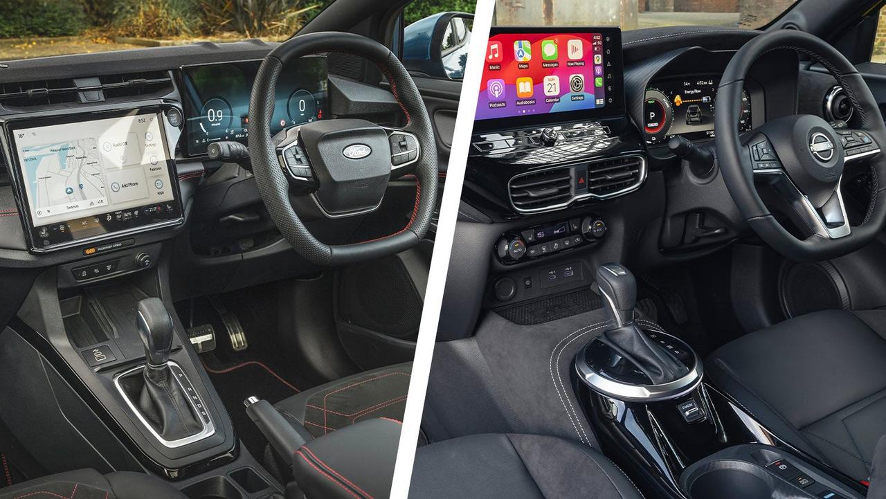 Ford Puma vs Nissan Juke – interior