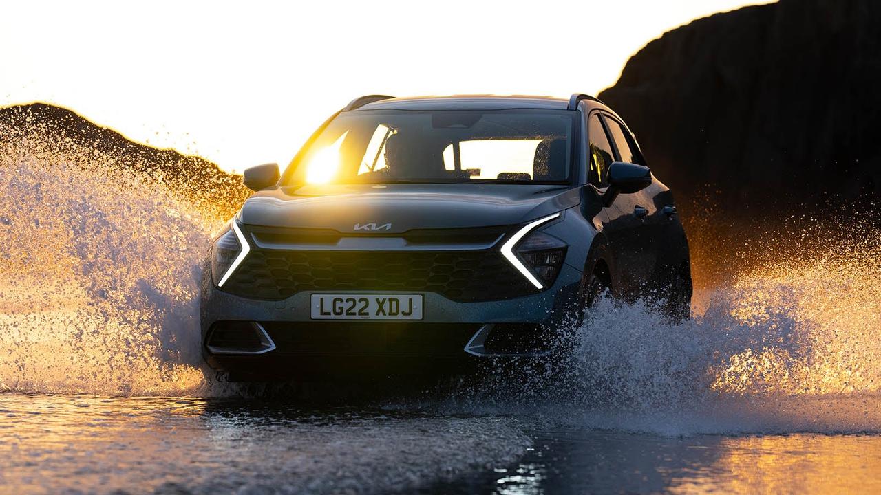 Kia Sportage in blue