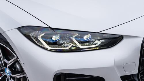 BMW i4 review headlight detail