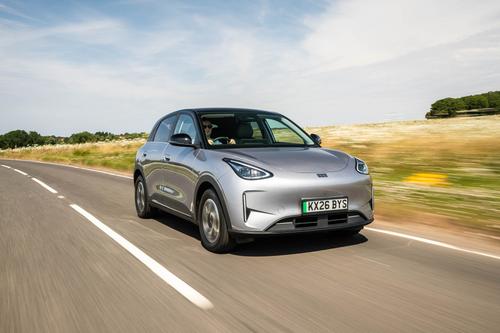 Geely EX2 hero driving