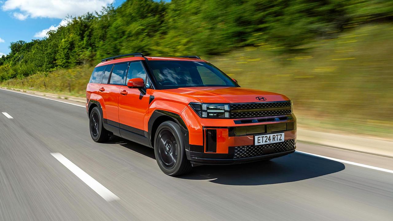 Hyundai Santa Fe in orange