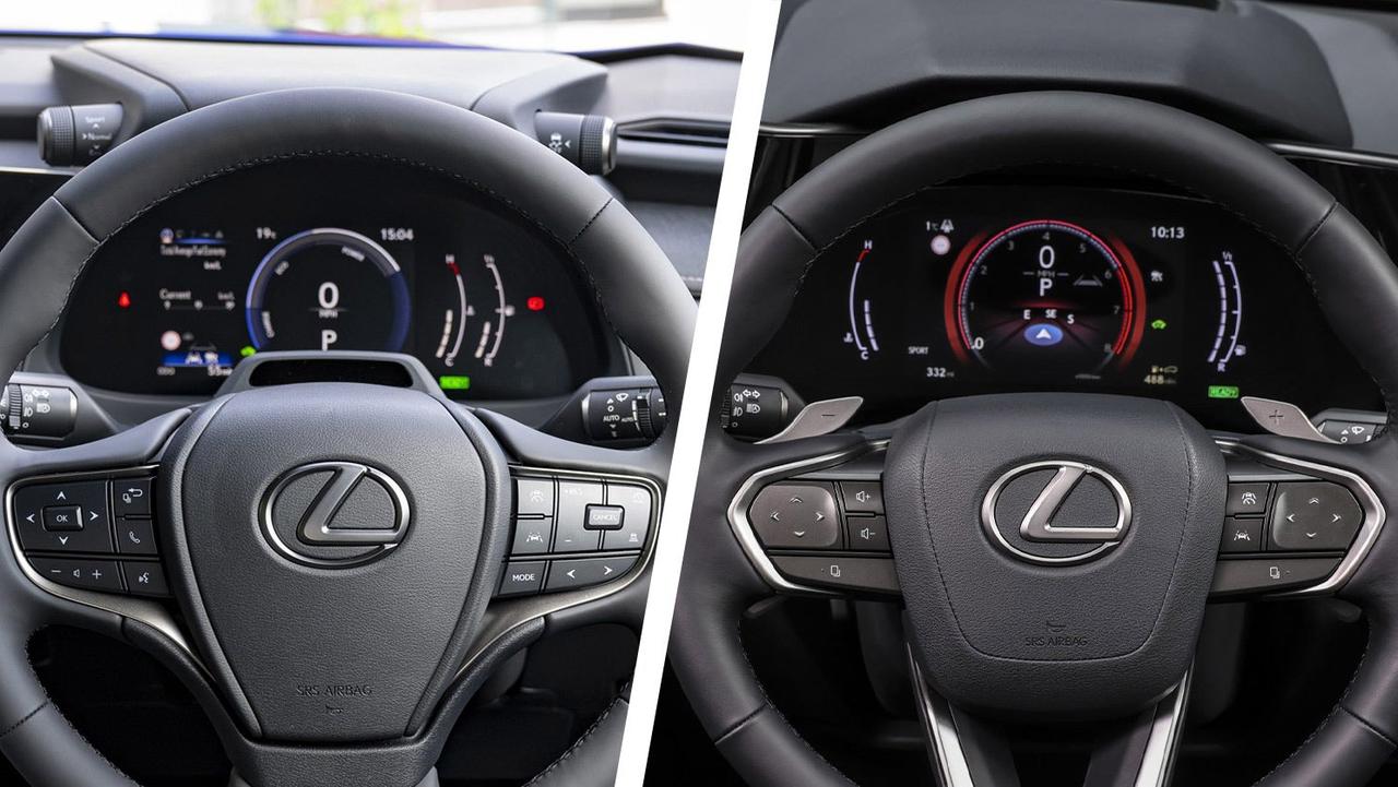 Lexus UX vs NX driver's dials