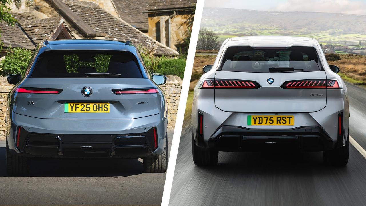 BMW iX vs iX3 rear view