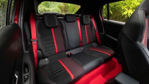 Peugeot E-208 GTi rear seats