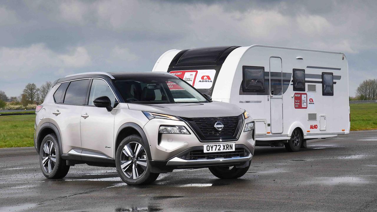 Nissan X-Trail with caravan