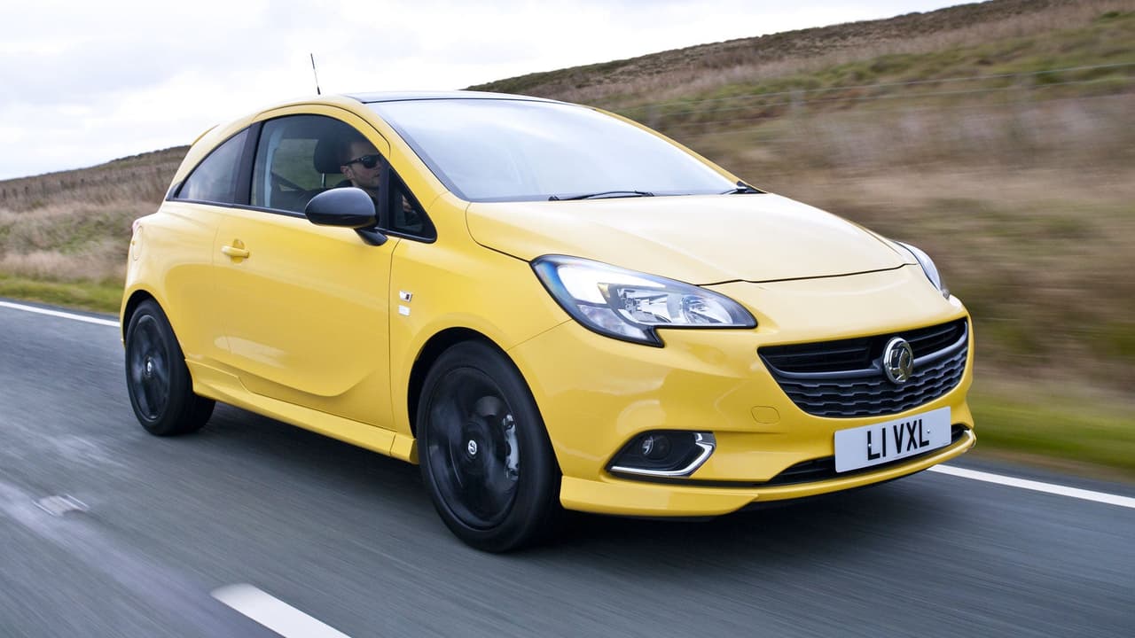 Vauxhall Corsa E in yellow