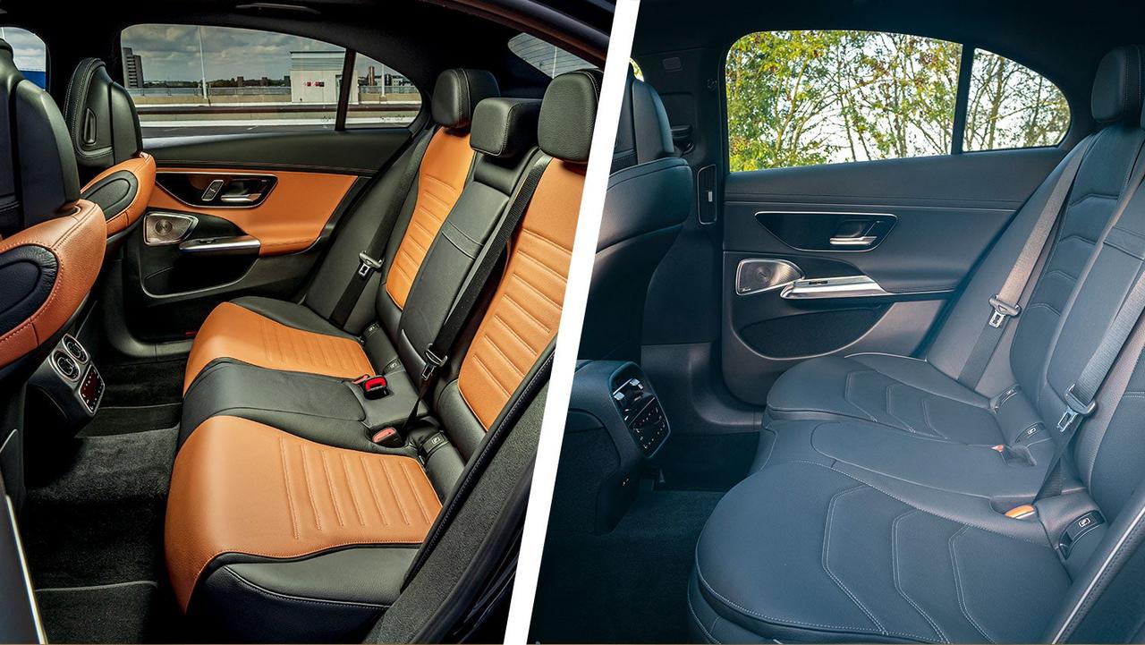 Mercedes C-Class vs E-Class rear seats