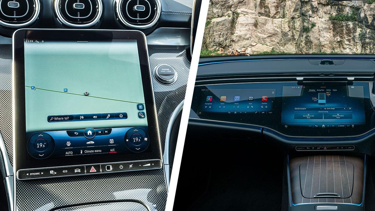 Mercedes C-Class vs E-Class screen