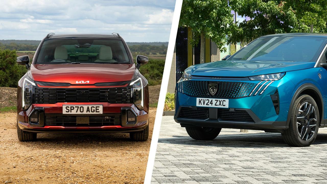 Kia Sportage vs Peugeot 3008 front