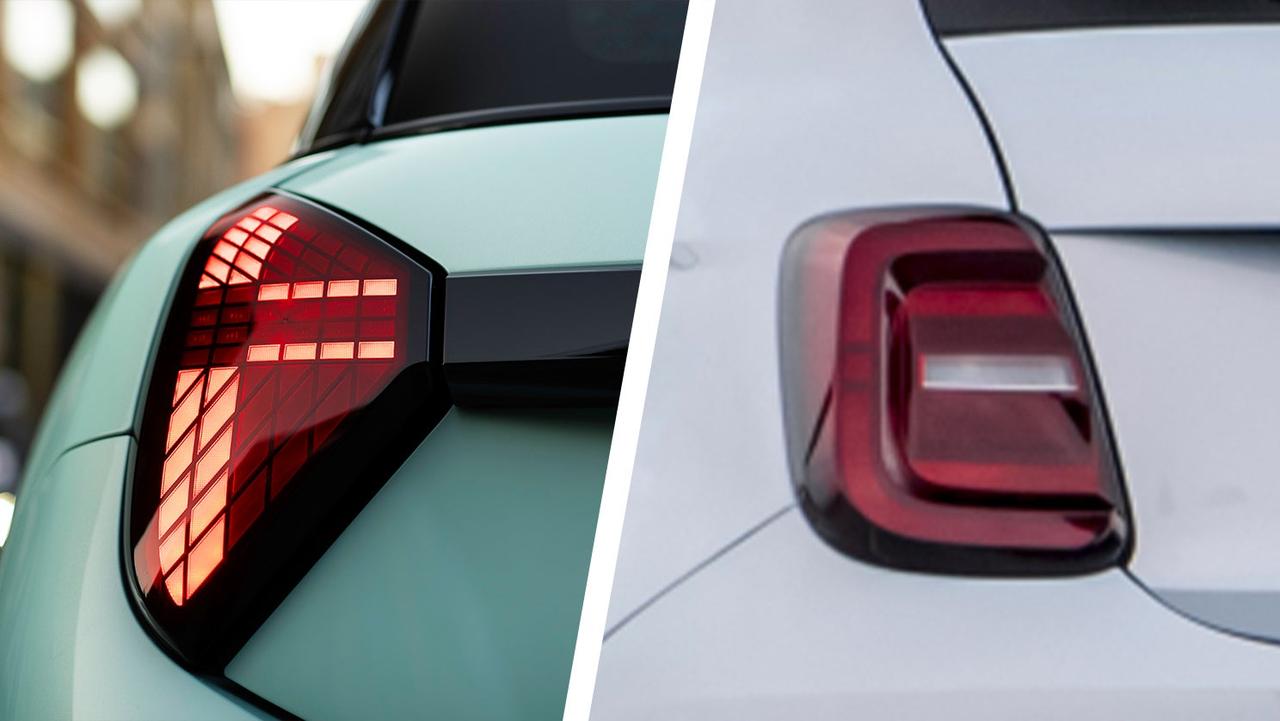 Mini Cooper vs Fiat 500 tail light