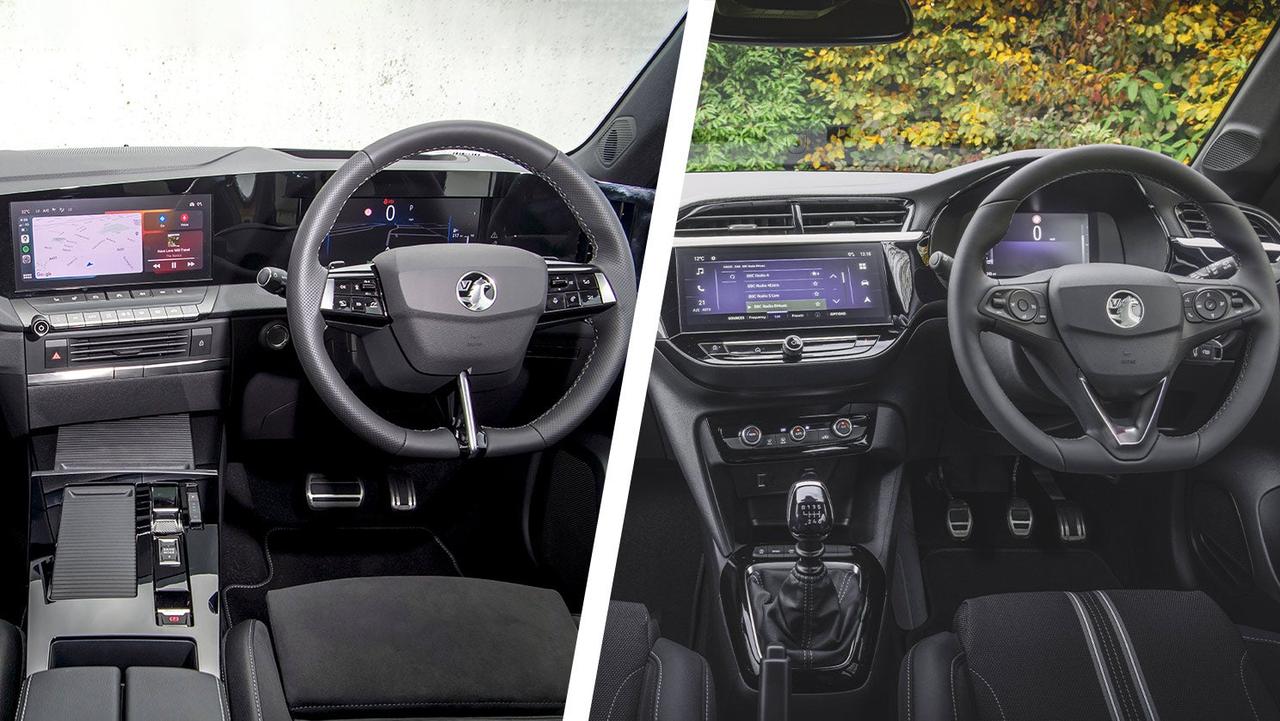 Vauxhall Astra vs Vauxhall Corsa interior