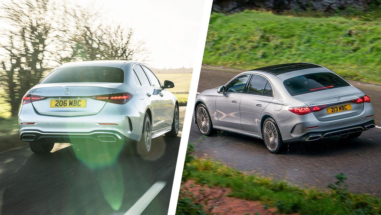 Mercedes C-Class vs E-Class rear