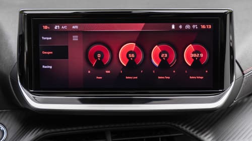 Peugeot E-208 GTi touchscreen