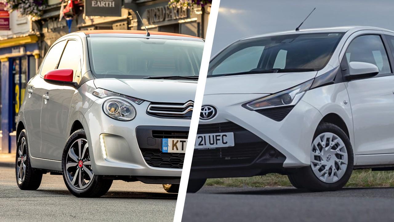 Citroen C1 vs Toyota Aygo front