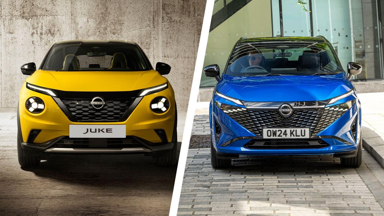 Nissan Juke vs Qashqai front