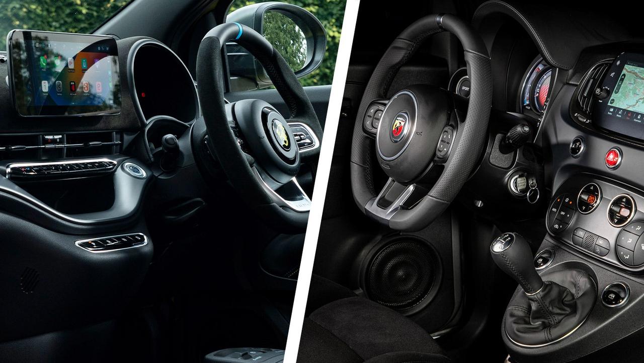 Abarth 500e vs 595 – interior