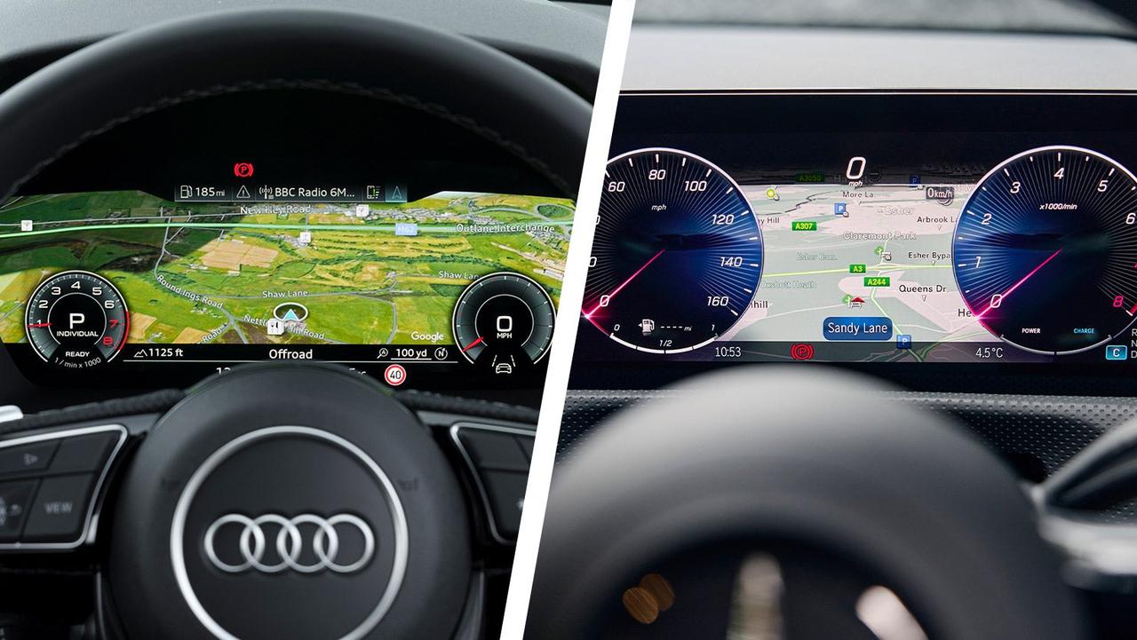 Audi vs Mercedes driver's dials