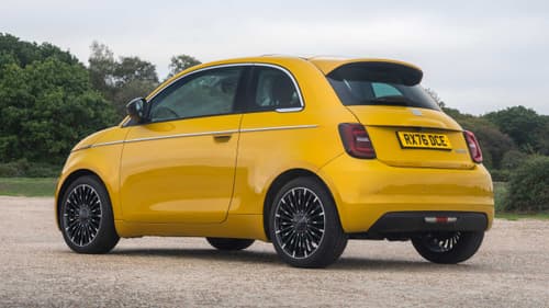 Fiat 500 Hybrid rear/side view