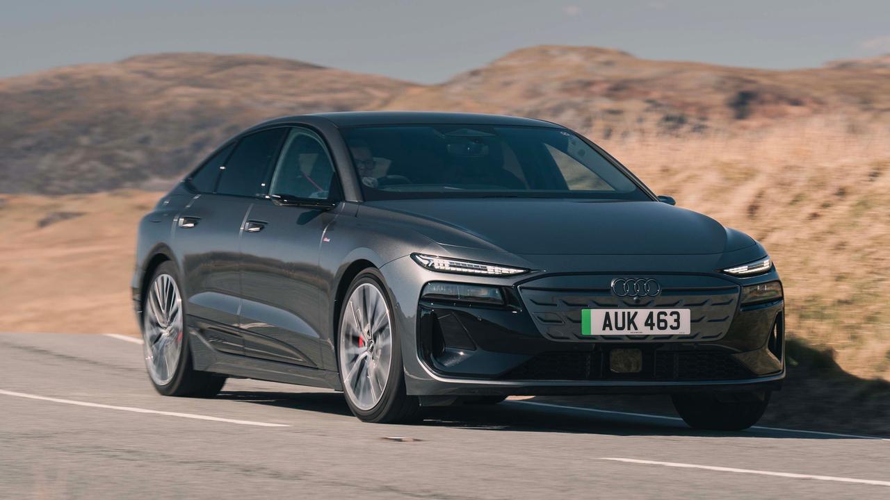 Audi A6 e-tron driving